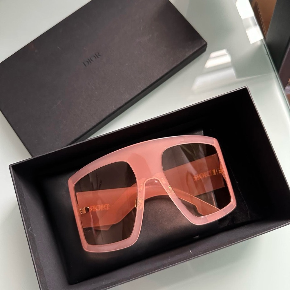 Dior Blush Pink Square Sunglasses